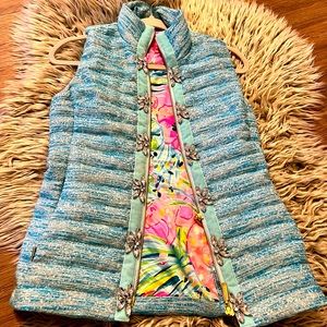 Lily Pulitzer Vest w/ Crystal Accents Size XXS